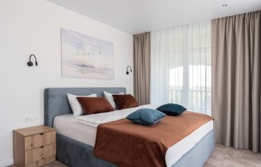 Two-room apartment with a large loggia